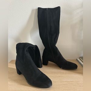Vaneli Black tall suede boot - 12